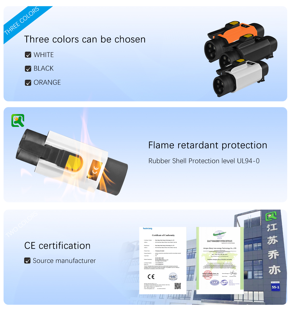 PC Copper Condition AC Plug 7KW 220v 32A Tesla to /type1 J1772 Car EV Charger Adapter Converter for EV Charging Vehicles