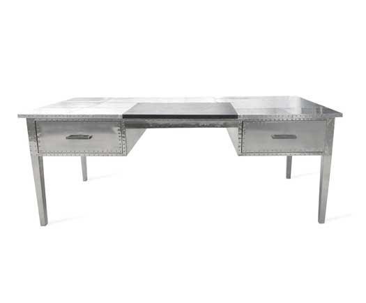 Buy cheap Vintage Style Large Modern Aviator Executive Desk - Double Drawers from wholesalers