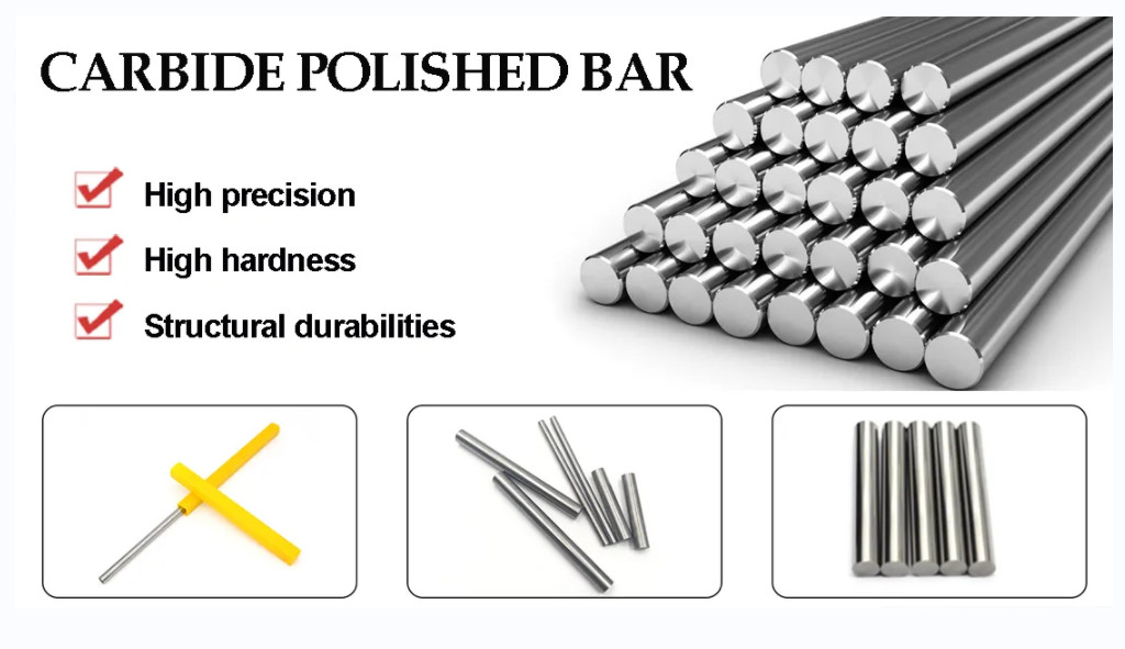 Tungsten cemented carbide round bar solid tungsten carbide rod polished tungsten carbide rod