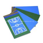 Smooth Surface Acrylic Sports Flooring Colorful Tennis Court Use