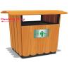 Buy cheap Wood Plastic Composite Brown Outdoor Recycle Trash Cans Natural Environment Friendly from wholesalers
