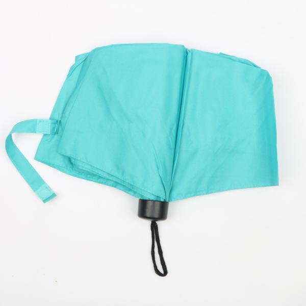 Buy cheap Blue 3 Fold Compact Travel Umbrella , 190T Polyester Compact Folding Umbrella from wholesalers