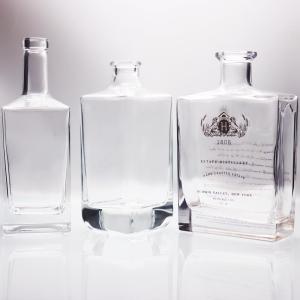 Wholesale 200ML 500ML Square Crystal Whiskey Decanter Premium Glass FDA from china suppliers