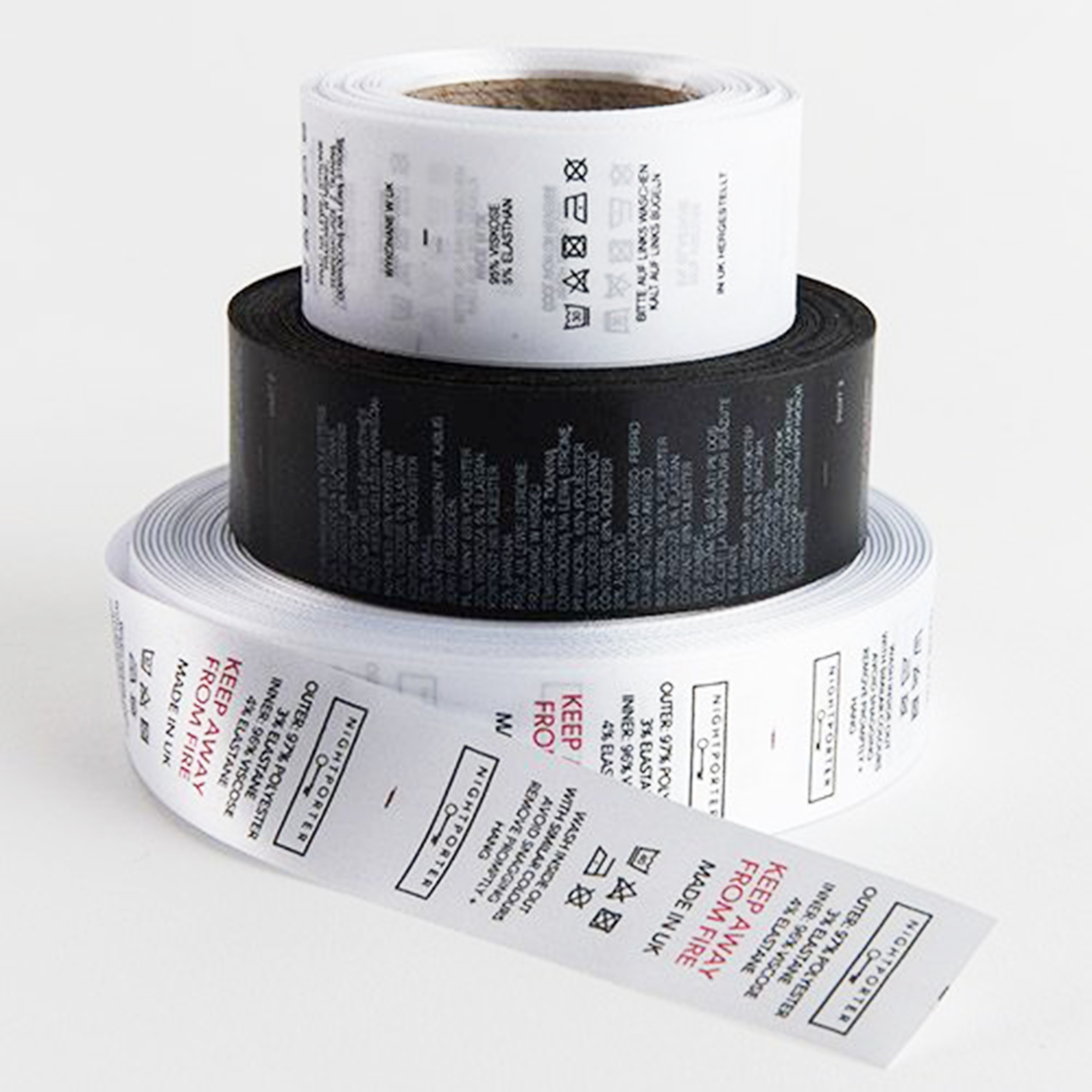 Polyester Clothing Barcode Labels Stickers Waterproof for Beverage