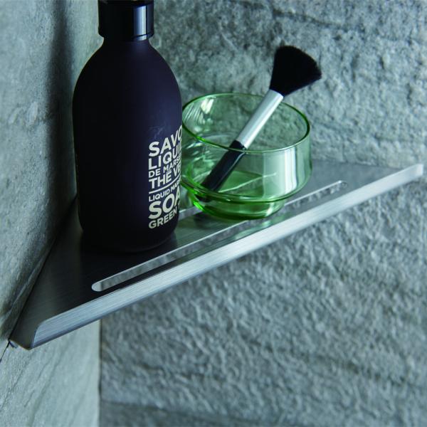 Buy cheap Rustproof Bathroom Accessories Shelves Corner Shelf Wall Mounted Shower Sus 304 Stainless Steel Satin Finish from wholesalers