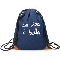 Buy cheap Pu Corner Logo Printed Nylon Backpack Drawstring Packaging Bags product
