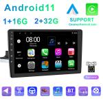 Buy cheap Multimedia Single Din Android Play 1024x600 2.5D IPS 10 Inch Single Din Radio from wholesalers