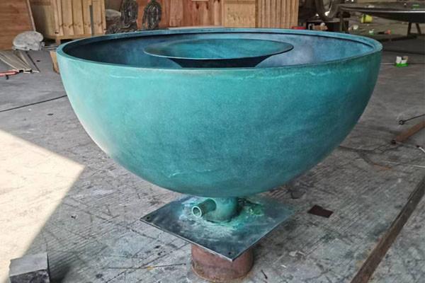 Buy cheap Antique Bronze Water Fountain Sculpture For Garden Decor With Chalice Design from wholesalers