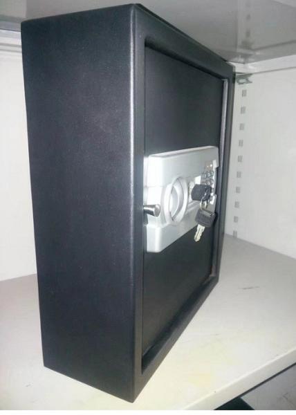 Buy cheap Black Body Small Gun Safe Fireproof , Hidden Gun Safe Q235B Steel Easy Operation from wholesalers