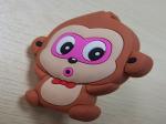 Animal Monkey Rubber Knobs Childrens Bedroom Drawer Knobs Soft Plastic Dresser
