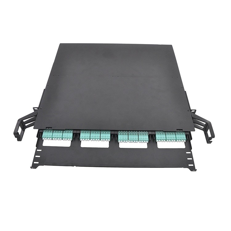 Rack Mount 1U UHD MPO MTP LC 144 Port Fiber Optic Patch Panel