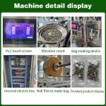 Full Automatic Screw Packing Machine Two Vibrators Bowls Hardware Bolt Nail