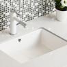 Buy cheap No Dots Undermount Ada Bathroom Sink Ceramic Decorative Wash Basin from wholesalers