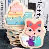 Buy cheap Macaron 3D Wooden Block Puzzle Toys Wooden Animal Blocks from wholesalers