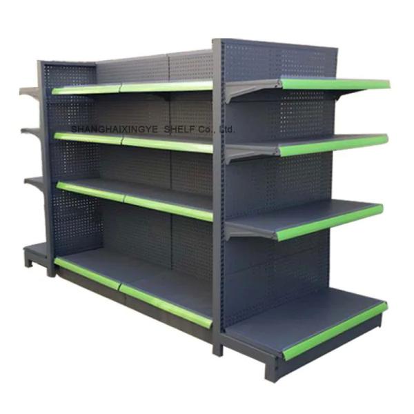 Buy cheap 2021 New Design Store Shelf Retail Display Shopping Racks Supermarket Shelves from wholesalers