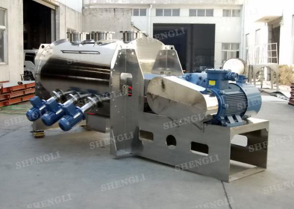 Buy cheap Anti Corrosive Horizontal Plough Mixer , Horizontal Batch Powder Blender from wholesalers