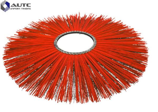 10" 25" Bobcat Sweeper Brush Flat Wafer Flat Ring Sweeper Broom Brushes PP Steel