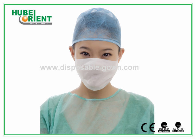 7x20cm Earloop Style Disposable Paper Face Mask For Food Factory