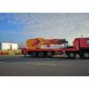 Buy cheap Heavy Duty Truck Mounted Telescopic Crane , Truck Bed Mounted Crane Folded Boom Type 10 X 4 100 Tons from wholesalers