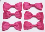 Pink Tie Christmas Ribbon Bow Tie , Satin Ribbon Bows Eco Friendly