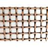 Buy cheap Burnished Brass Crimped Decorative Woven Metal Mesh 1.5m Width from wholesalers