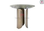Hollowed Out 0.15cbm Stainless Steel Marble Table 55*40cm
