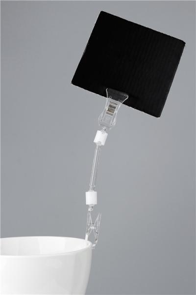 Buy cheap Retail Clear Plastic POP Sign Holder Display Clip For Supermarket Store from wholesalers