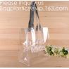 Buy cheap Travel Shopping Shoulder Bags, TPU, PVC, EVA, Soft Handle Women Transparent Beach Bags, Drawstring Bags from wholesalers