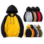 Fashion 100% Cotton Block Mens Oversized Pullover Hoodie For Autumn Season