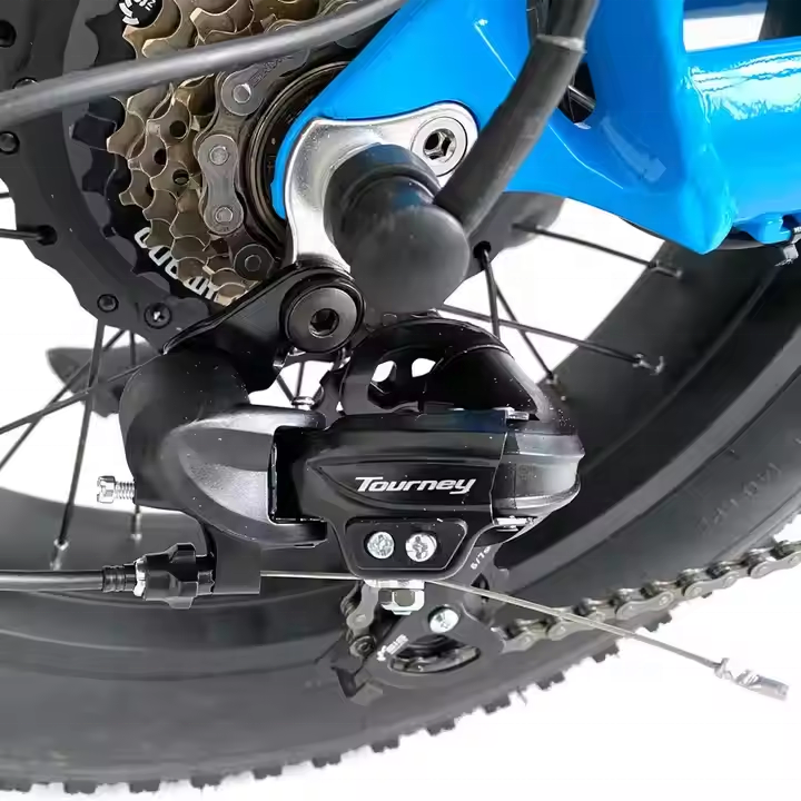 Adults Electric Fat Tire Bike 48V 500W 750W With 40km/H Max Speed Lithium Battery