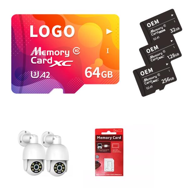 Buy cheap Custom IP Camera Sd Card 64gb 128gb 256gb V30 A2 U3 Outdoor Camera CCTV Surveillance Camera from wholesalers
