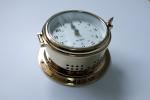 180mm Brass Quartz Clock Radio Room Clock Marine Nautical Instrument