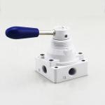 4 Way 2 Position Pneumatic Air Valve 4HV White Manual Switch Control Valve
