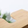 Buy cheap Kitchen Wall Mount Custom Clear Paper Towel Napkin Tissue Box in Natural Bamboo Color from wholesalers