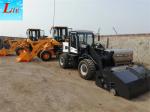 China mini wheel loader with bucket sweeper attachments for sale