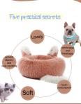 Small Rabbit Ears Winter Warm Cat Sleeping Bed 70CM 80CM Plush + PP Cotton