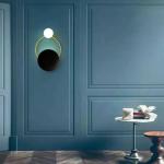 Golden Wall Sconce Lights Fixture Nordic Ring Bedside Lamps wall mount ring