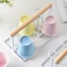 Buy cheap Nordic Style 170ml Ceramic Espresso Cups Colorful Stoneware Tea Travel Cup Holder from wholesalers