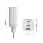 Buy cheap universal 3 port support 18w fast mini usb c gan technology pd 65w mobile phone charger wall chargers gan for macbook from wholesalers