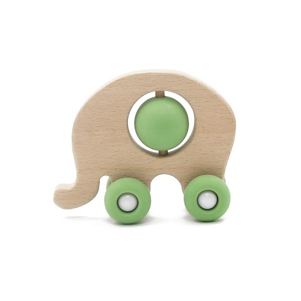 Buy cheap Educational Wooden FDA Elephant Silicone Teething Rattle Medical Grade from wholesalers