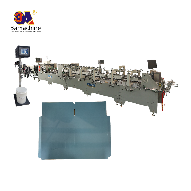 Lock Bottom Box Carton Box Auto Folder Gluer Machine for Paperboard and Corrugated Paper