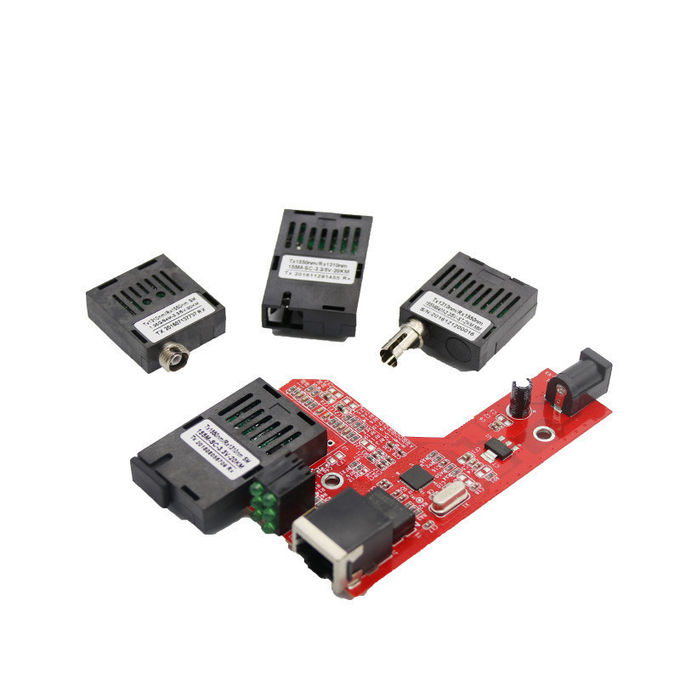 1x9 Fiber Optic Transceiver 1.25G Bidi SC ST For Giga Media Converter