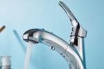 Single Hole Silver electroplate above Counter Copper Pull Faucet