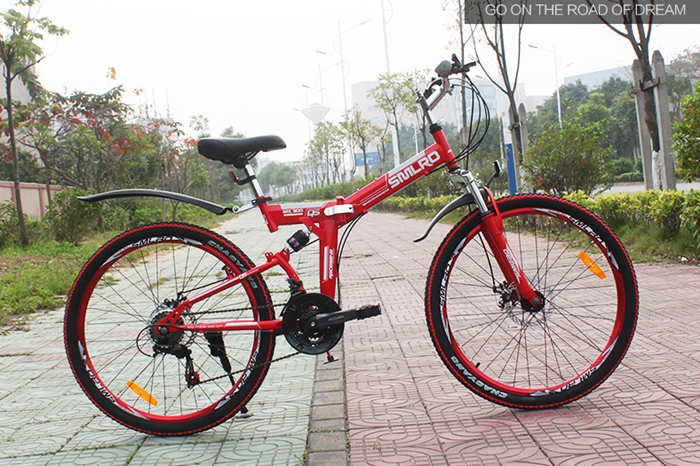 Modern Full Folding Aluminum Alloy Motiv Mountain Bike