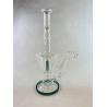 Buy cheap 18.8mm 16.5" Water Pipes Glass Bongs Big Green Smoking Perc Hookah from wholesalers