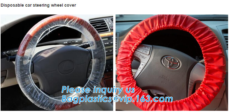 Tire Printed Plastic Car Seat Covers , Car Wheel Cover Van SUV MVP Spare Tire Tote