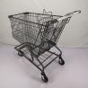 Buy cheap 150L Grey Metal Shopping Trolley Zinc Powder Coating Steel Shopping Cart from wholesalers