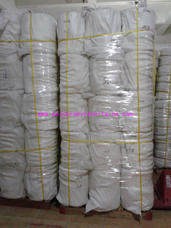 100% Virgin Polypropylene Fillers , High Strength Split Yarn White Color