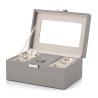 Buy cheap Silkscreen Logo Leather Gift Box Leather Jewelry Box With Lock from wholesalers