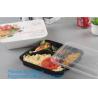 Buy cheap Multipurpose Plastic Rigid Disposable PET Food Tray, Clear and Solid PET Container,disposable black PP food plastic cont from wholesalers